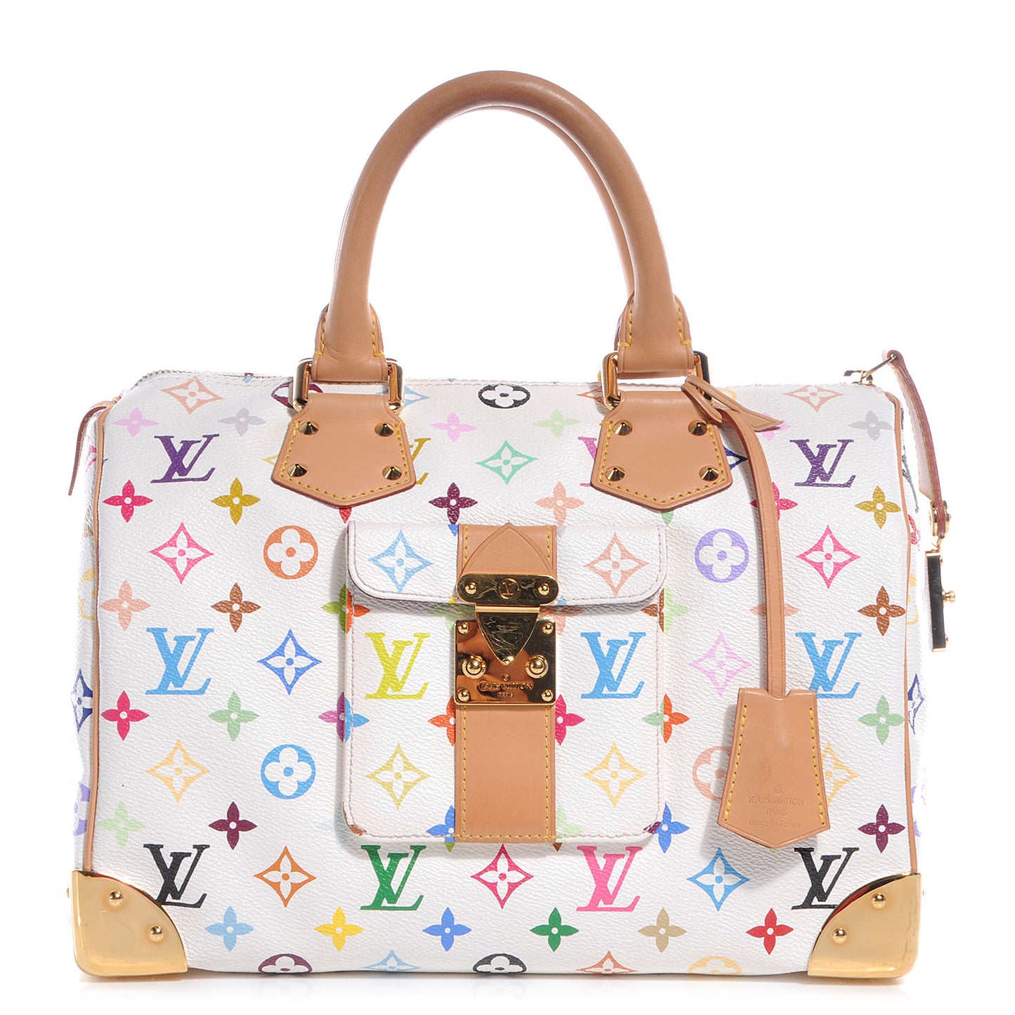 Monogram Multicolor Speedy 30 White