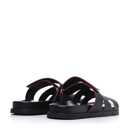 Hermes Epsom Mens Chypre Sandal 41 Black 4 of 15