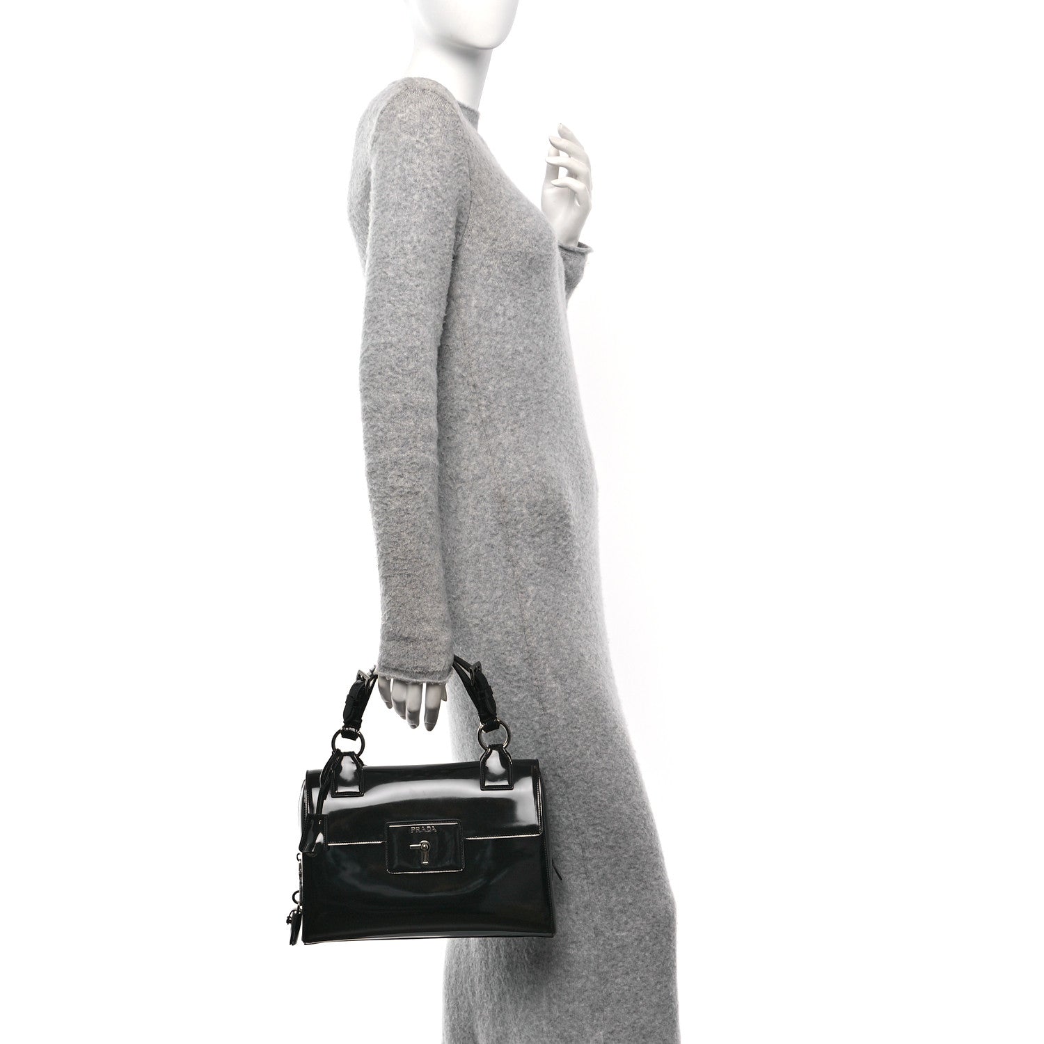 Prada Spazzolato Doctor Bag Black 2 of 9