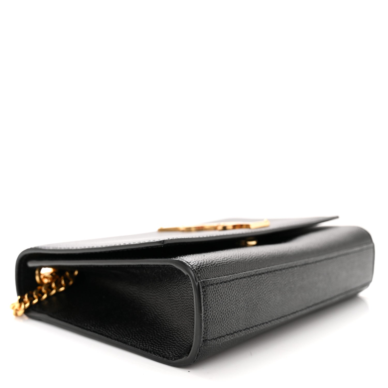 Saint Laurent Grain De Poudre Small Monogram Kate Satchel Black 4 of 10