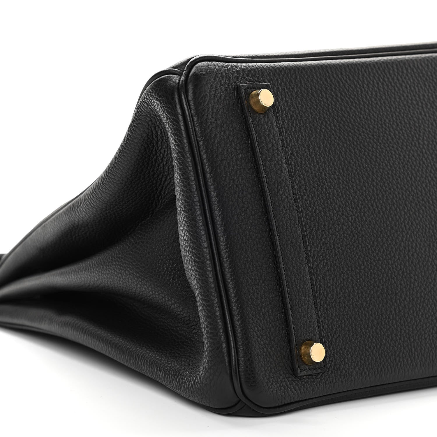 Hermes Taurillon Clemence Birkin 35 Black 8 of 11