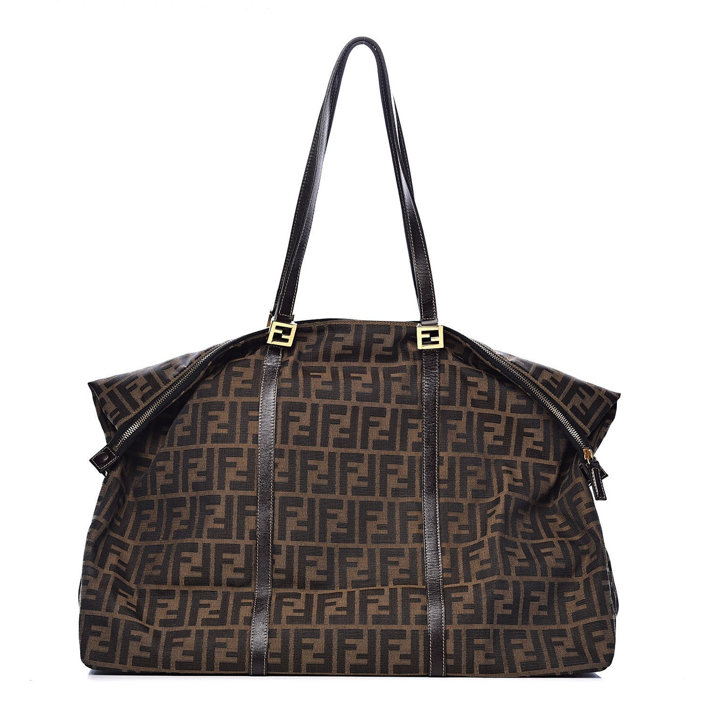 Zucca Large Zip Tote Tobacco