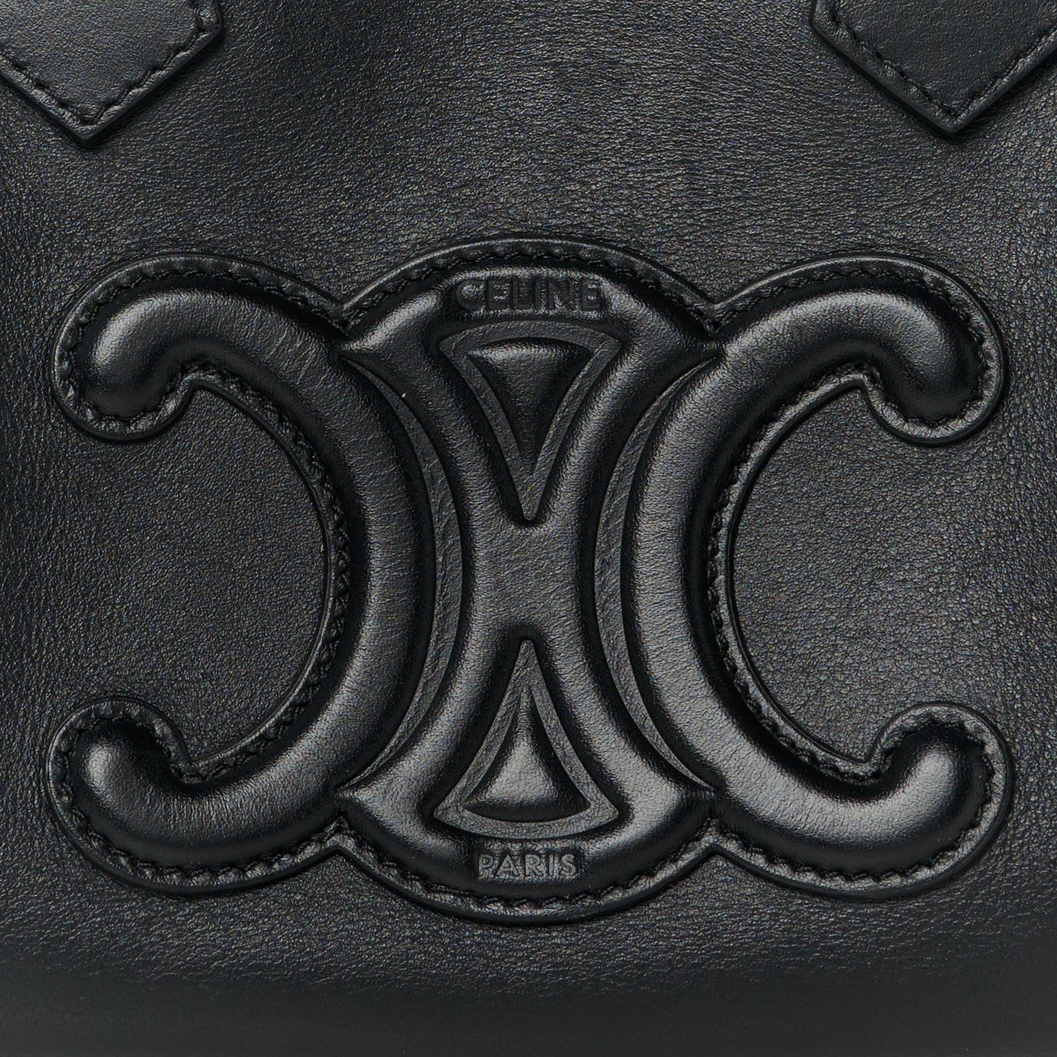 Celine Smooth Calfskin Triomphe Small Boston Bag Black 9 of 11