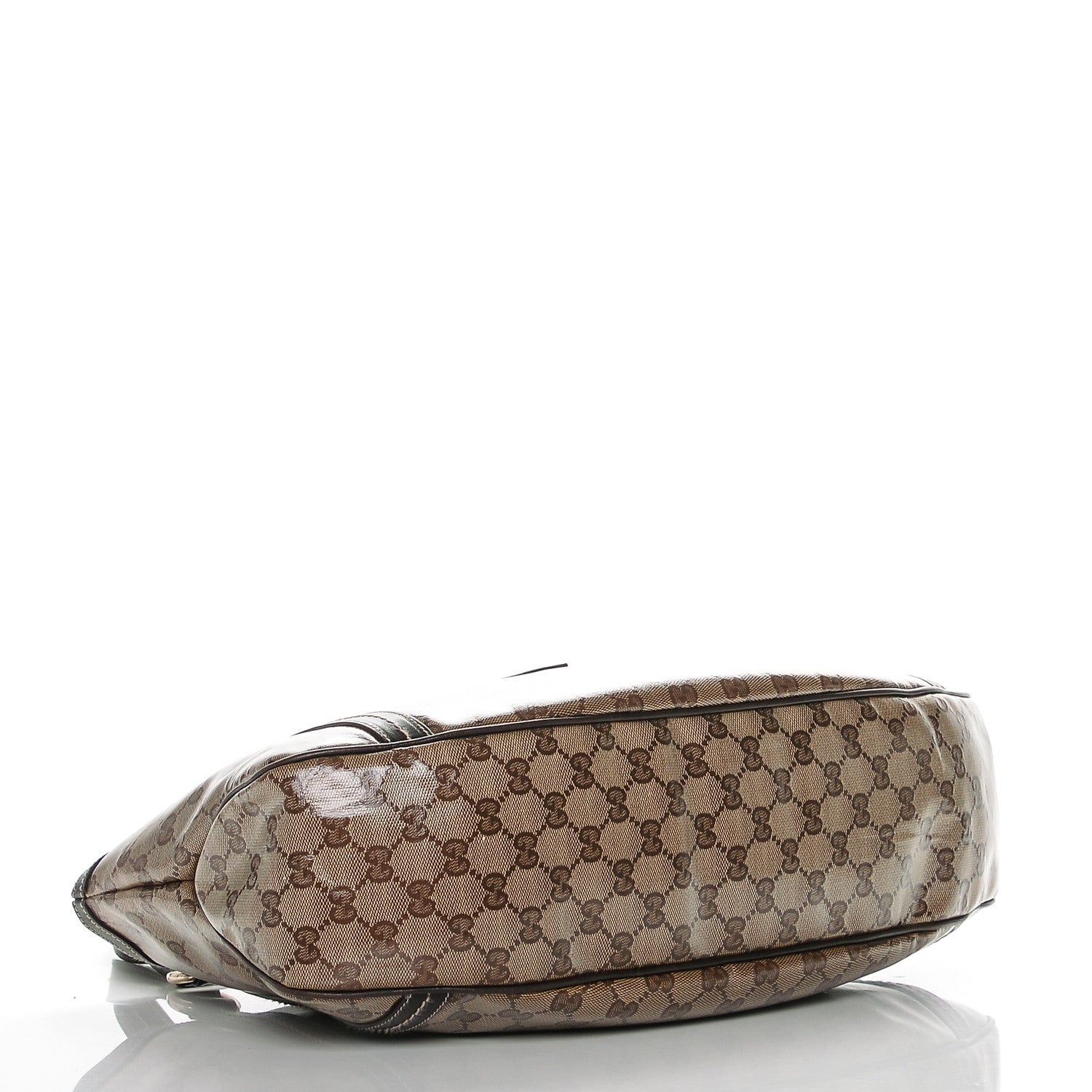 Gucci Crystal Monogram Duchessa Flap Shoulder Bag Dark Brown 4 of 7