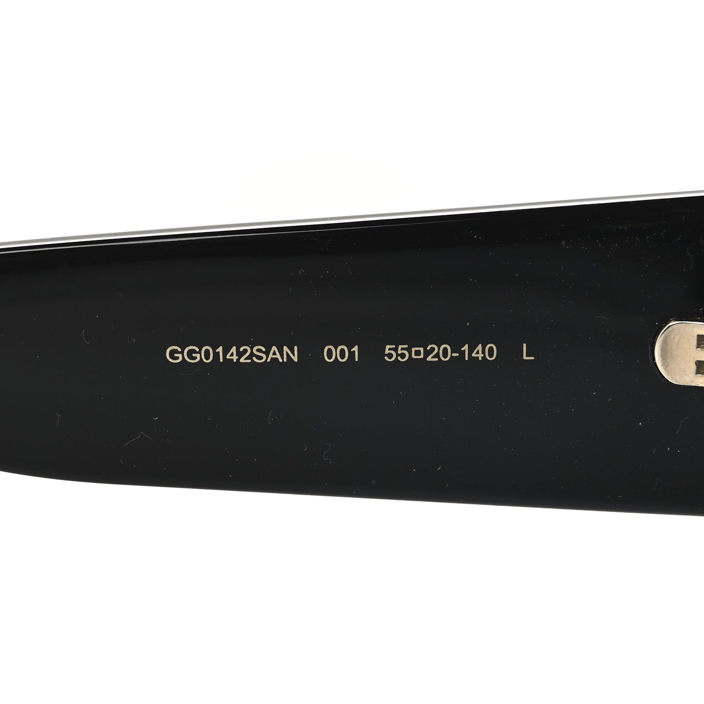 Acetate Square Frame Sunglasses GG0142SAN Black