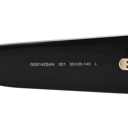 Gucci Acetate Square Frame Sunglasses GG0142SAN Black 5 of 7