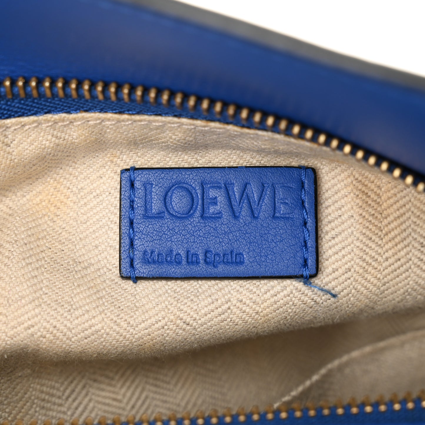 Calfskin Small Puzzle Bag Electric Blue