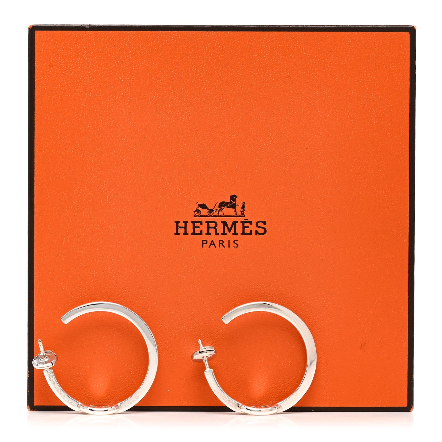 Sterling Silver Chaine D'Ancre Enchaine Hoop Earrings