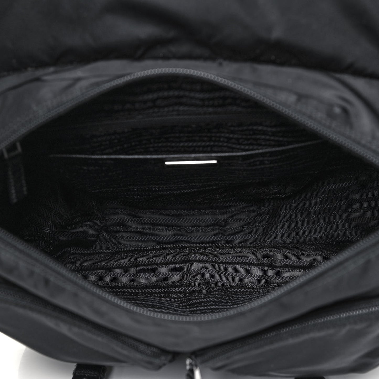 Nylon Vela Messenger Bag Black