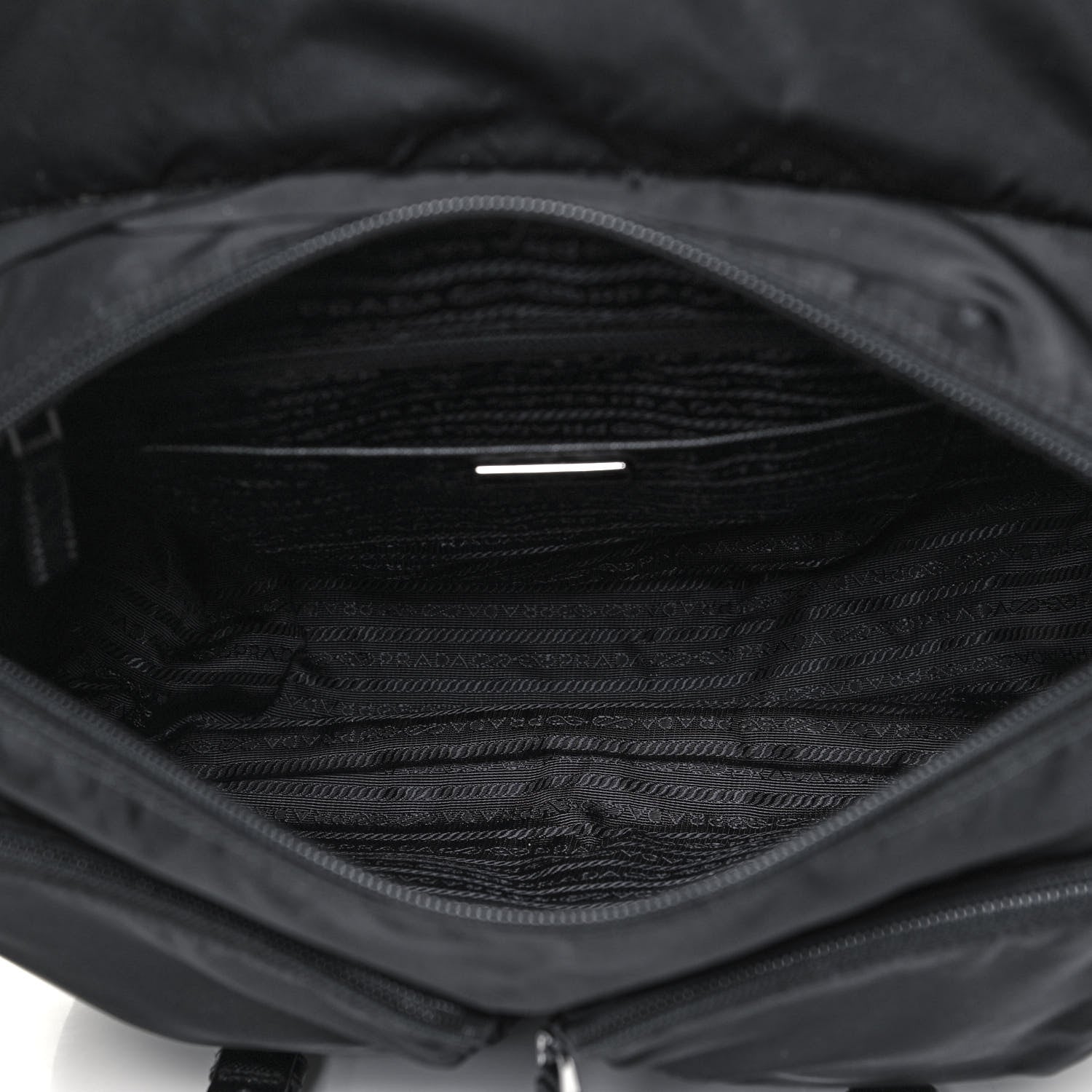 Prada Nylon Vela Messenger Bag Black 8 of 10