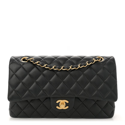 Chanel Lambskin Quilted Medium Double Flap Black 1 of 12
