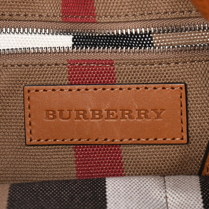 Burberry Grainy Calfskin House Check Small Maidstone Saddle Brown 6 of 10