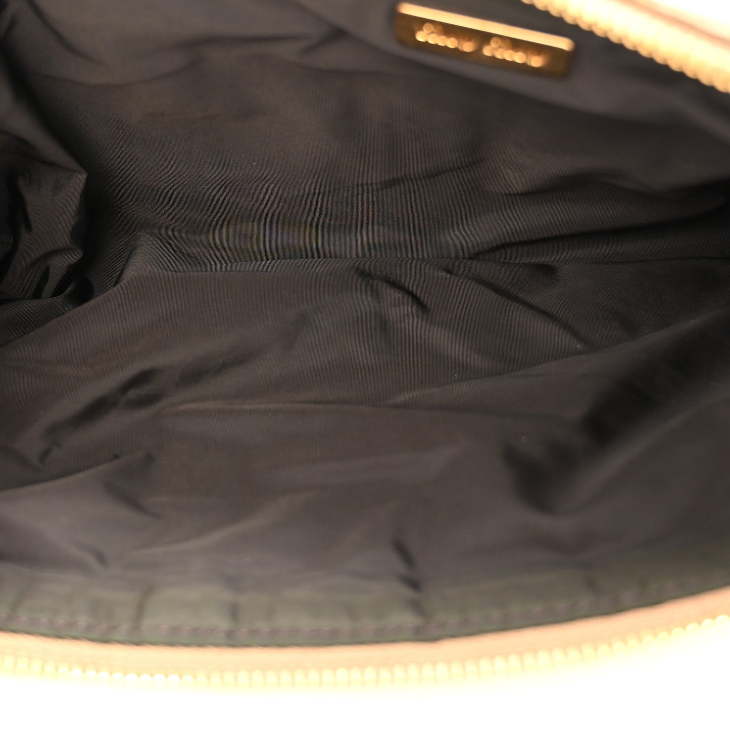 Metallic Nappa Plisse Long Clutch Gold