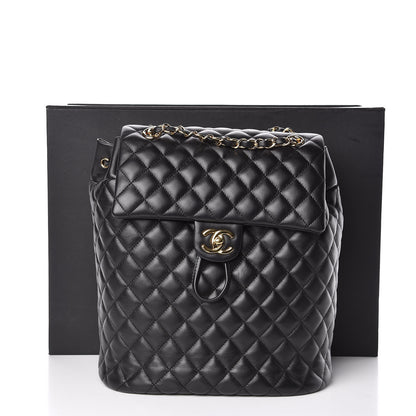 Chanel Lambskin Quilted Large Urban Spirit Backpack Black 11 of 11