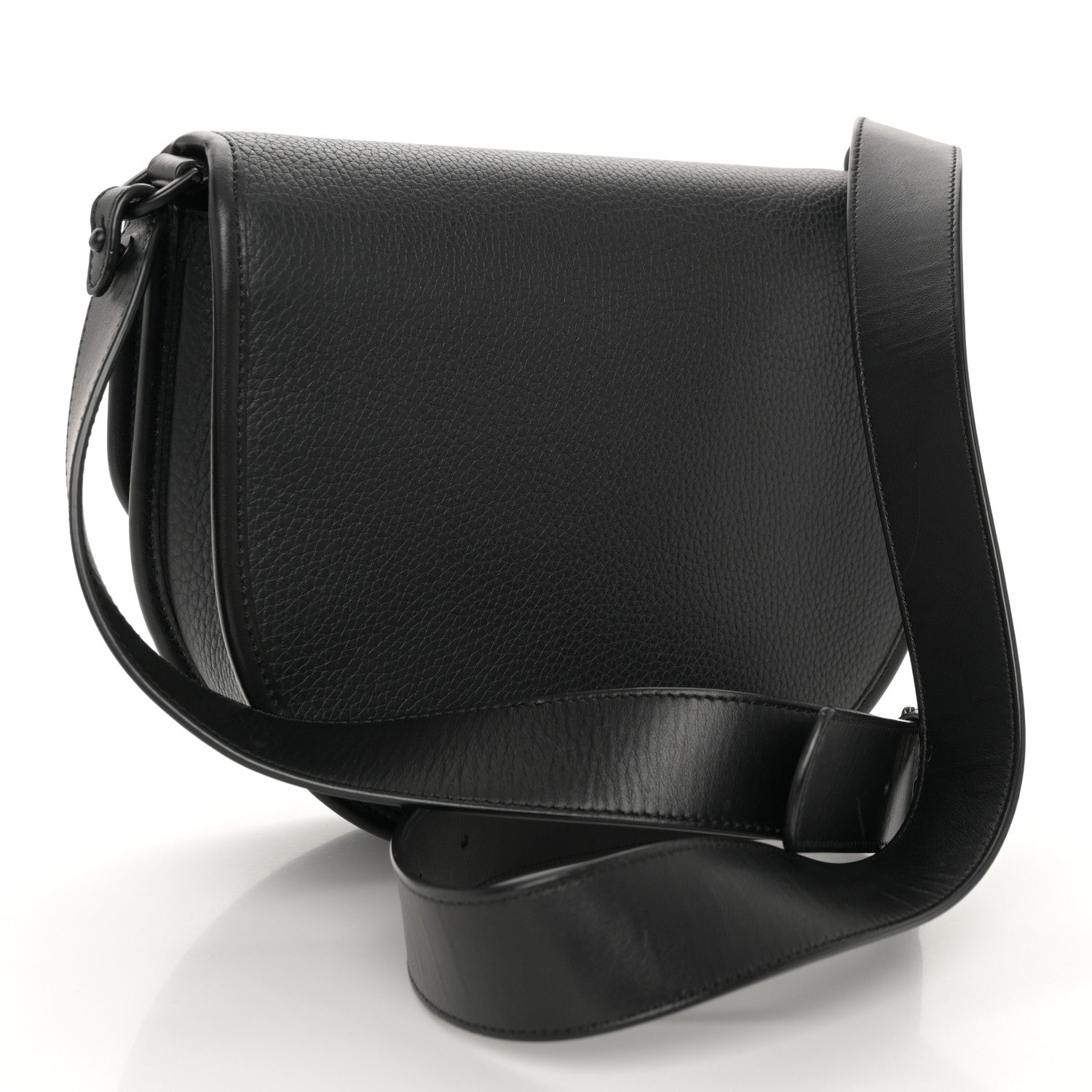 Christian Dior Grained Calfskin Gallop Bag With Strap Black 3 of 15