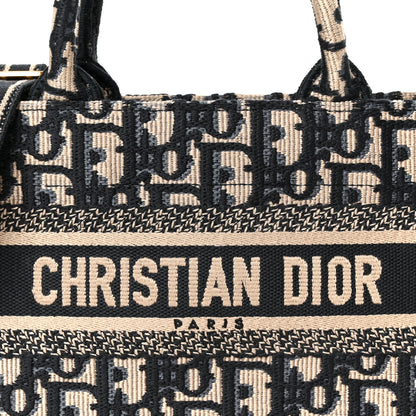 Christian Dior Oblique Mini Book Tote With Strap Blue Multicolor 8 of 10