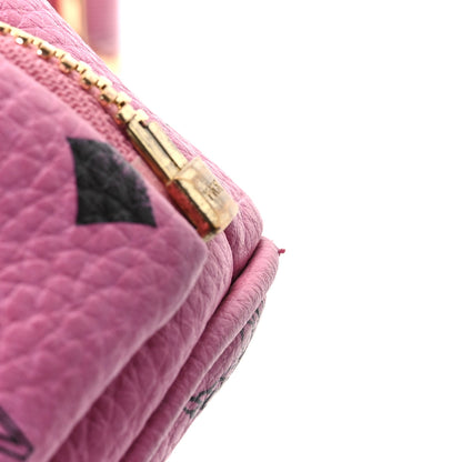 MCM Visetos Studded Small Dual Stark Backpack Pink 14 of 14