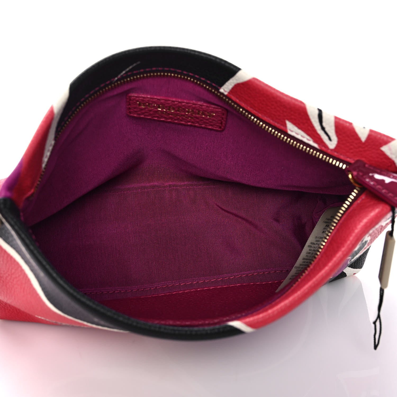 Burberry Prorsum Grained Calfskin Print Pouch Multicolor 5 of 13
