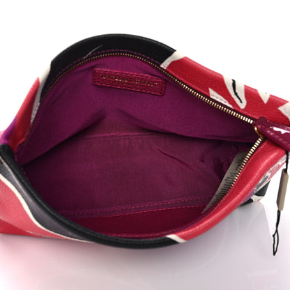 Burberry Prorsum Grained Calfskin Print Pouch Multicolor 5 of 13
