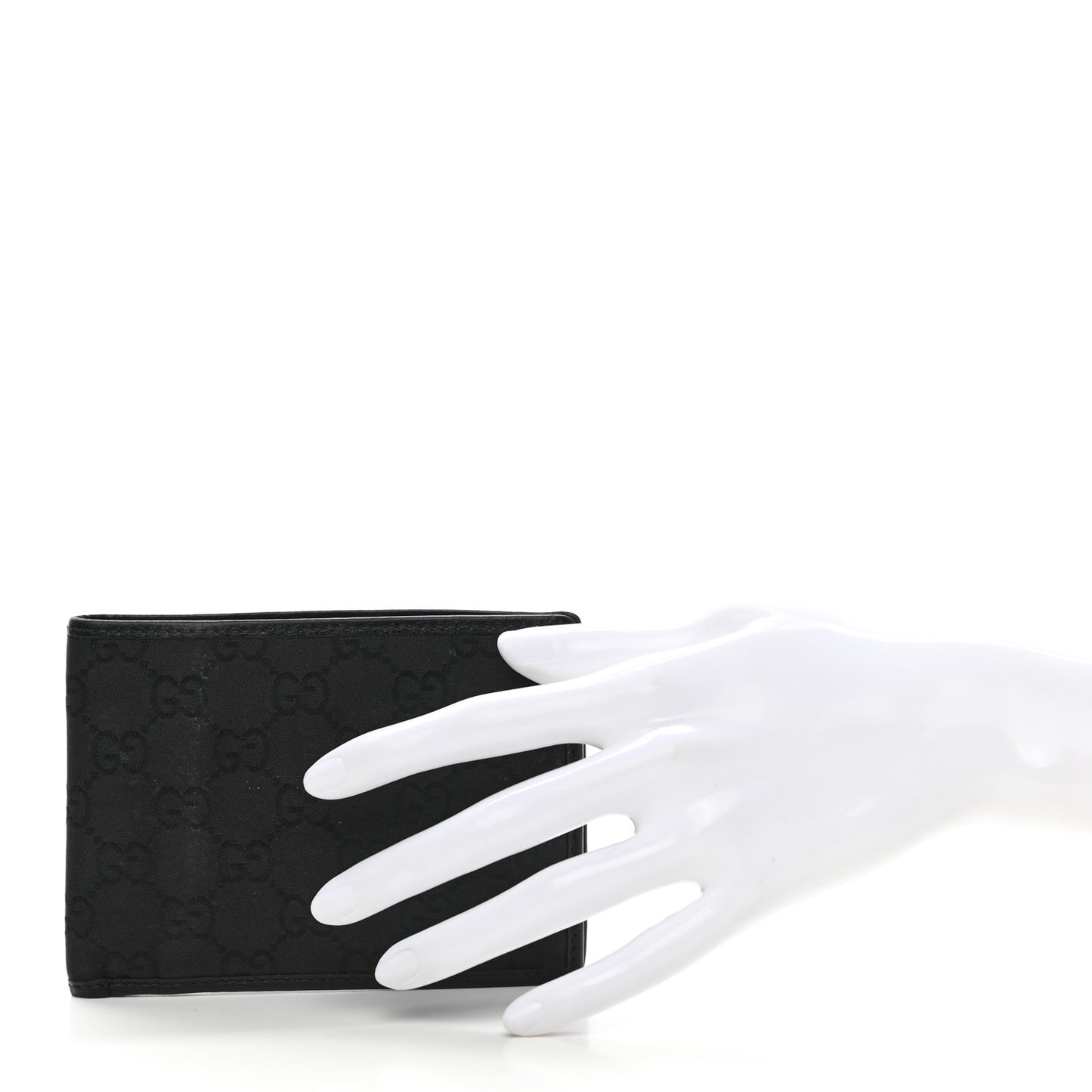 Nylon Monogram Bi-Fold Wallet Black