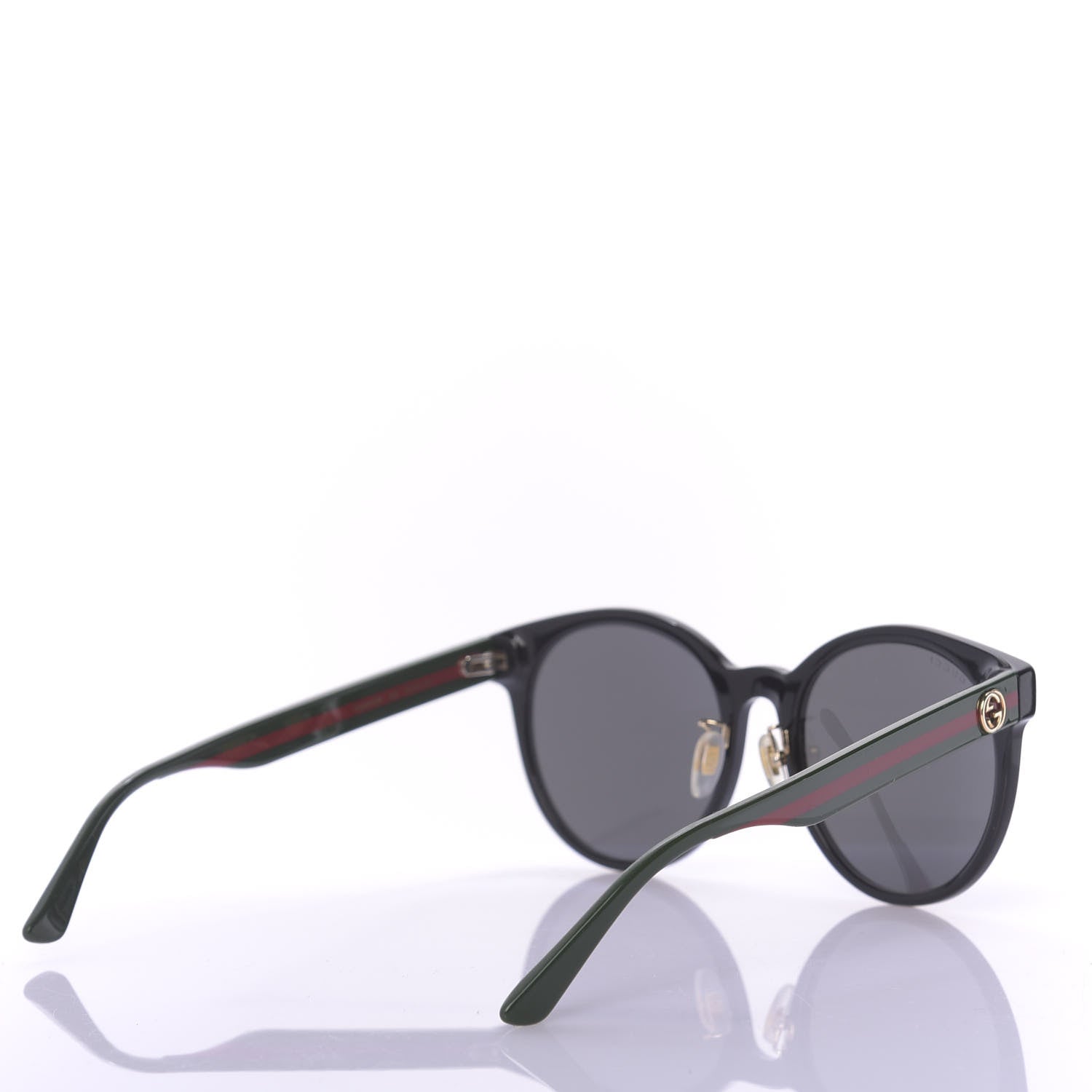 Gucci Acetate GG Web Round Eye Sunglasses GG0854SK Black 4 of 7