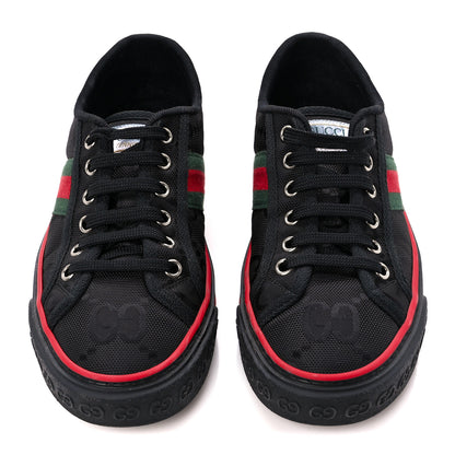 Gucci Econyl Nylon Web Monogram Off The Grid Womens 1977 Tennis Sneakers 37.5 Black 2 of 9