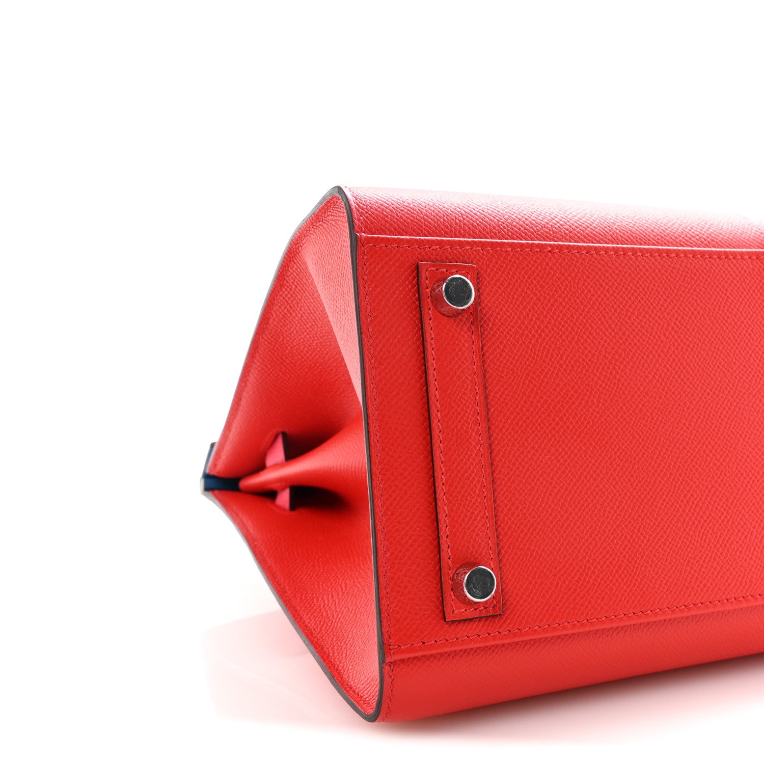 Hermes Epsom Casaque Birkin Sellier 30 Rouge Coeur Rose Extreme Bleu Zanzibar 9 of 11