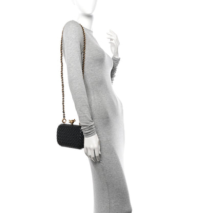 Bottega Veneta Padded Nappa Intrecciato Knot Chain Black 2 of 9