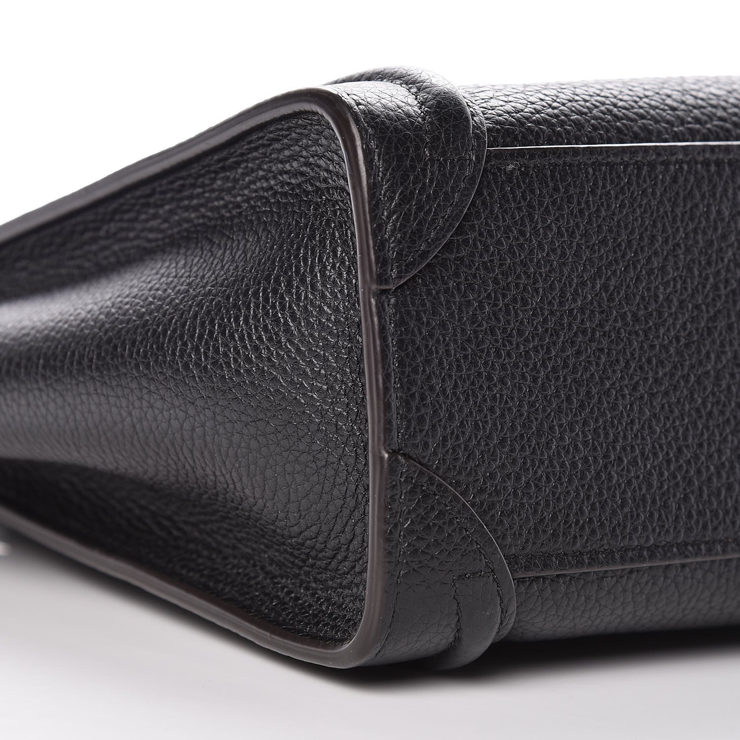 Celine Drummed Calfskin Nano Luggage Black 8 of 9