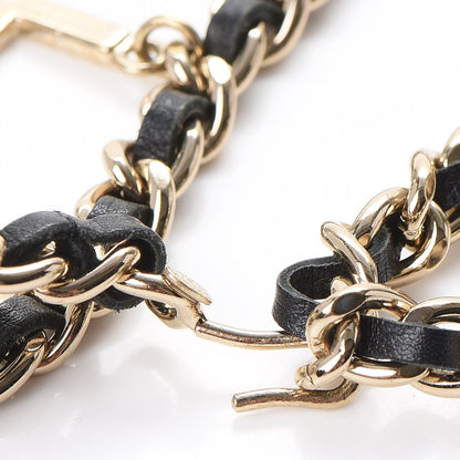 Chanel Lambskin Chain Logo Belt Black Gold 7 of 9