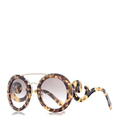 Prada Baroque Sunglasses SPR 13S Havana 1 of 8