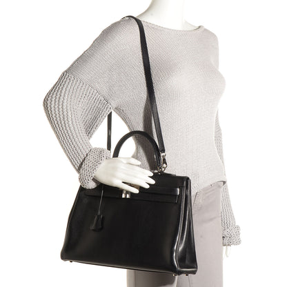 Hermes Evergrain Kelly Retourne 35 Black 2 of 28