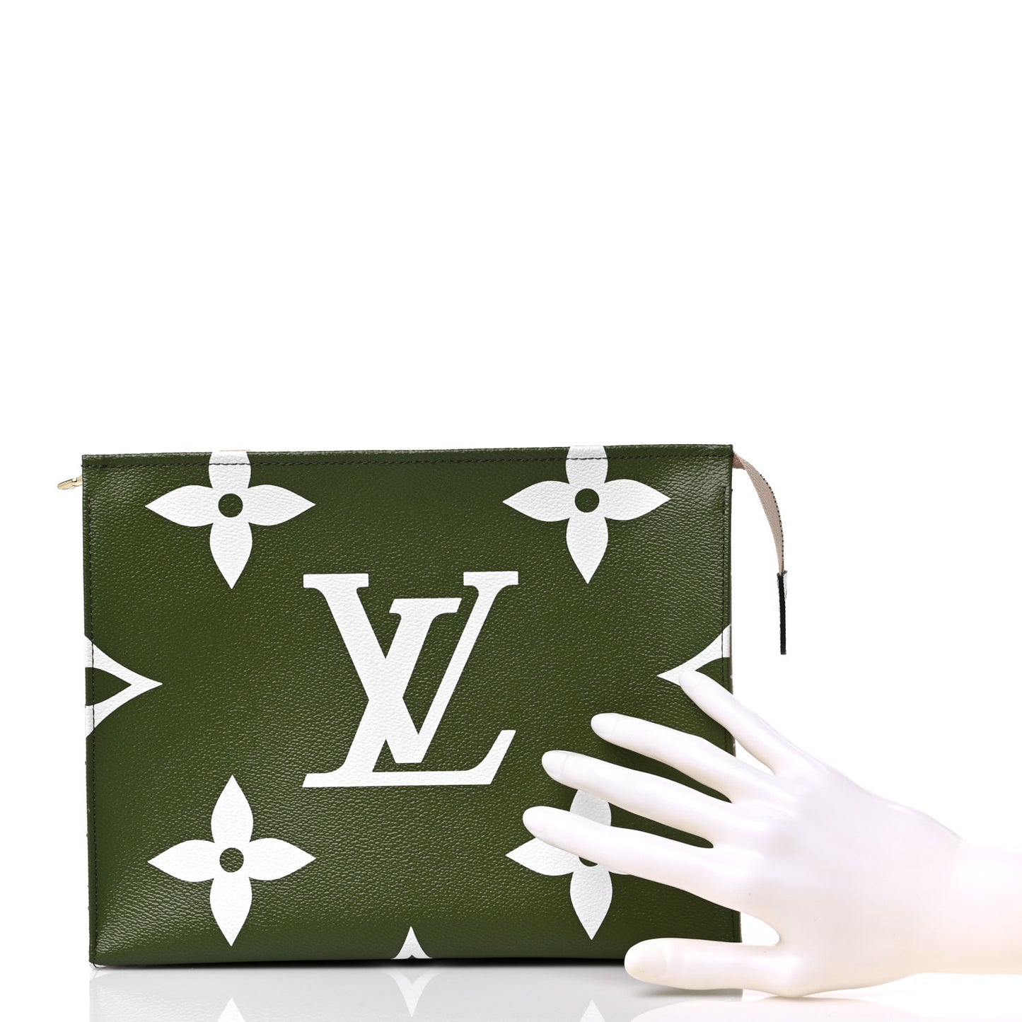 Monogram Giant Toiletry Pouch 26 Kaki