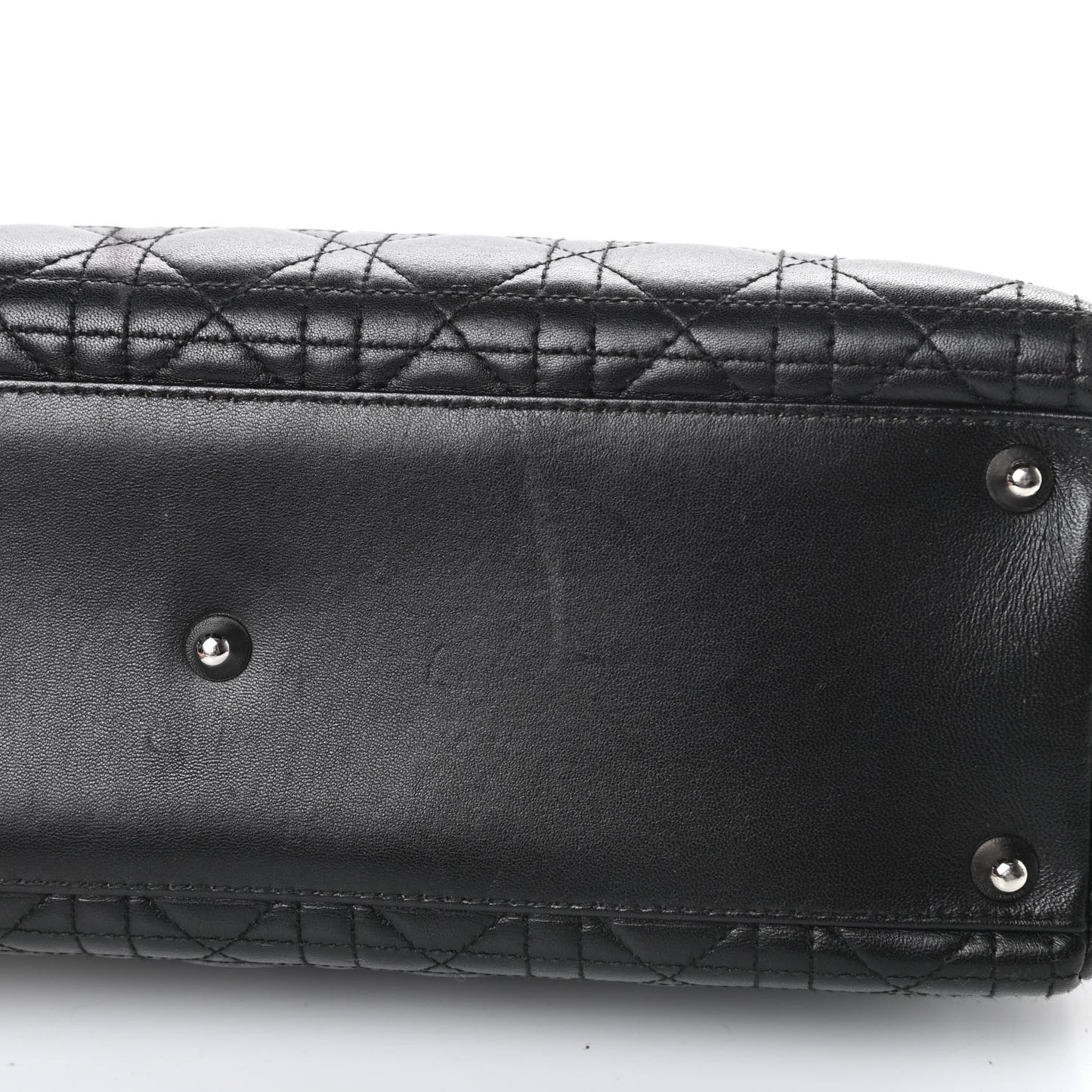 Lambskin Cannage Large Lady Dior Black