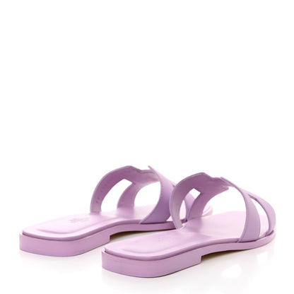 Hermes Epsom Oran Sandals 37.5 Violet Amethyste 4 of 9