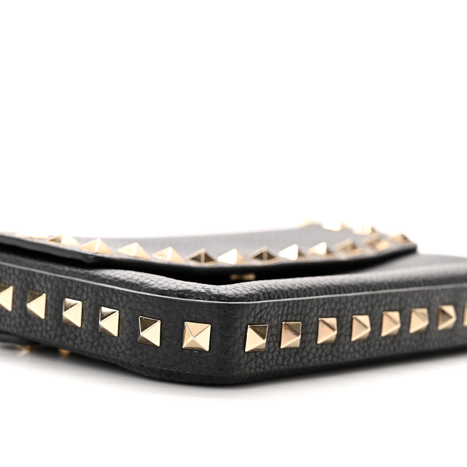 Valentino Garavani Grained Calfskin Rockstud Crossbody Bag Black 8 of 10