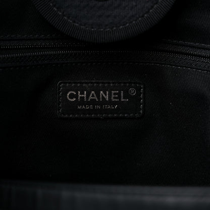 Chanel Mixed Fibers Large Deauville Tote Black 6 of 12