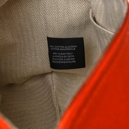 Hermes Canvas Small Bride-A-Brac Pouch Orange Burgundy 6 of 14