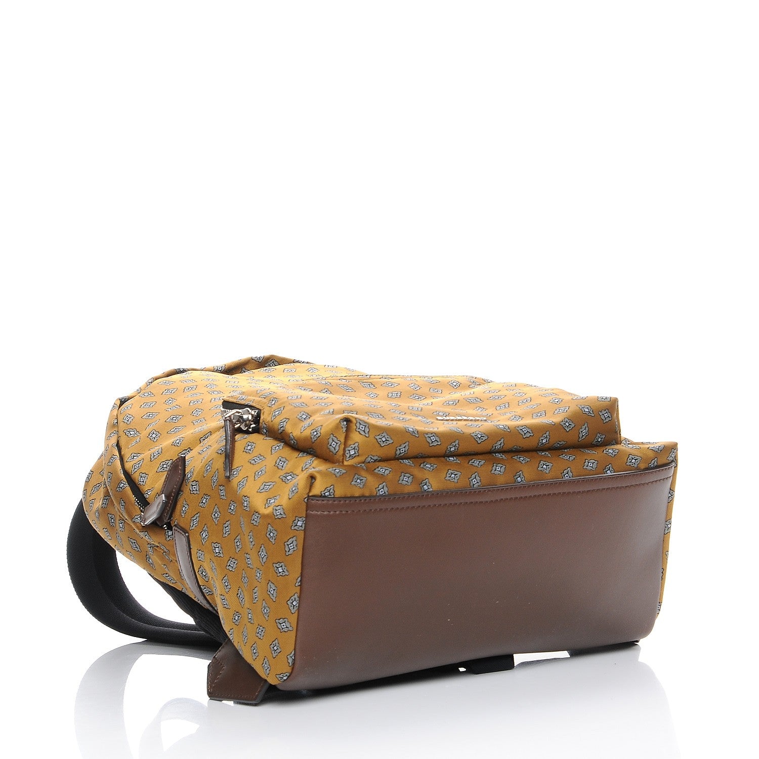 Burberry Nylon Tie Print Abbeydale Simple Backpack Citrus Yellow 4 of 8