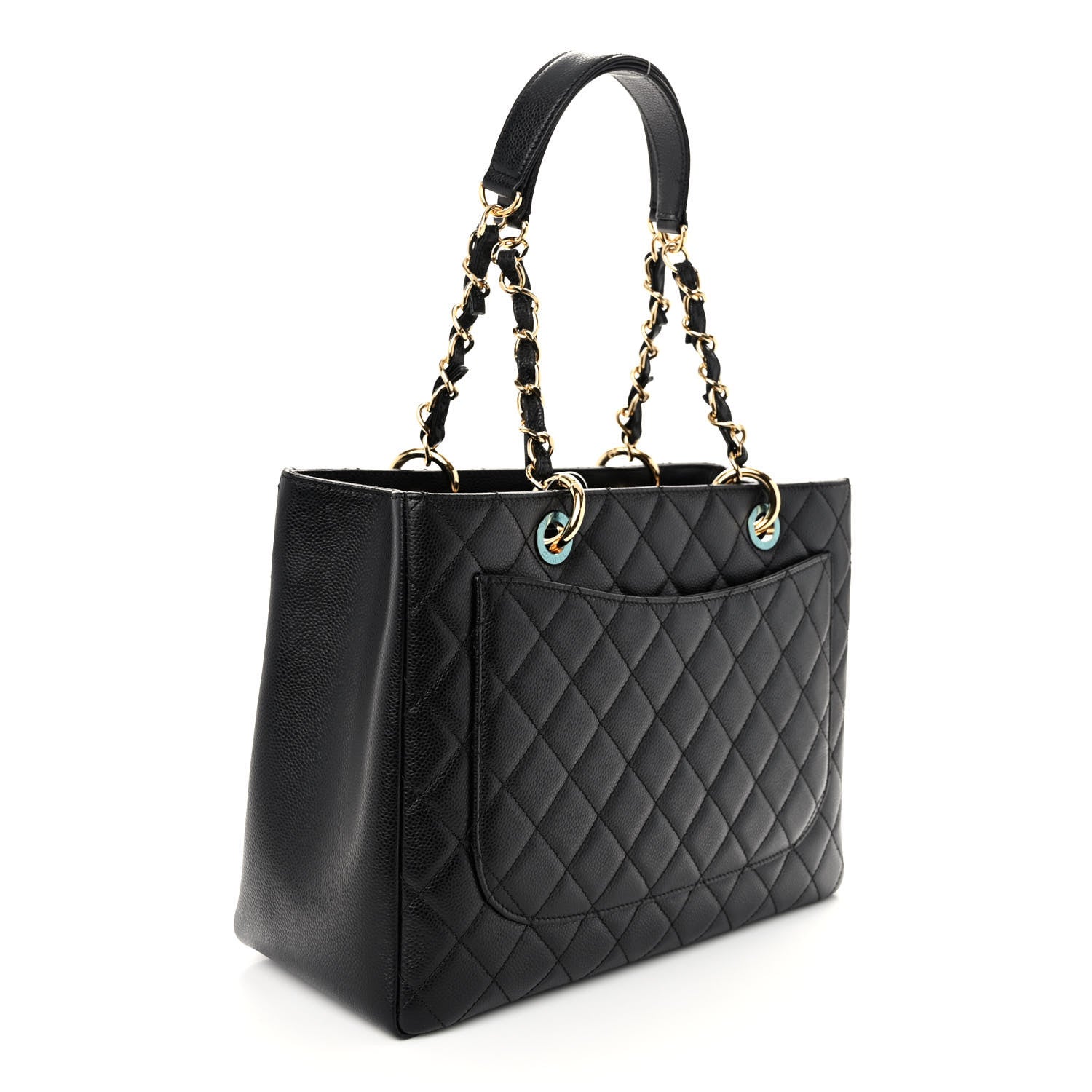 Chanel Caviar Quilted Grand Shopping Tote GST Black 3 of 10