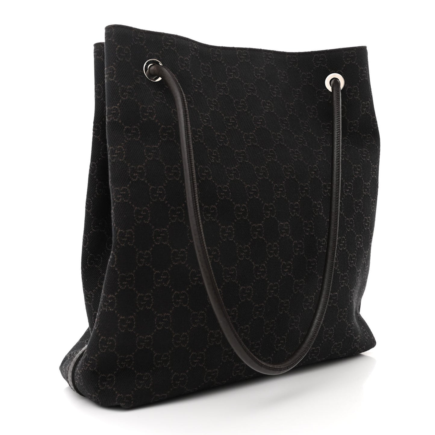 Canvas Monogram Gifford Shopping Tote Brown