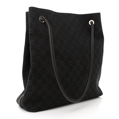 Gucci Canvas Monogram Gifford Shopping Tote Brown 3 of 14