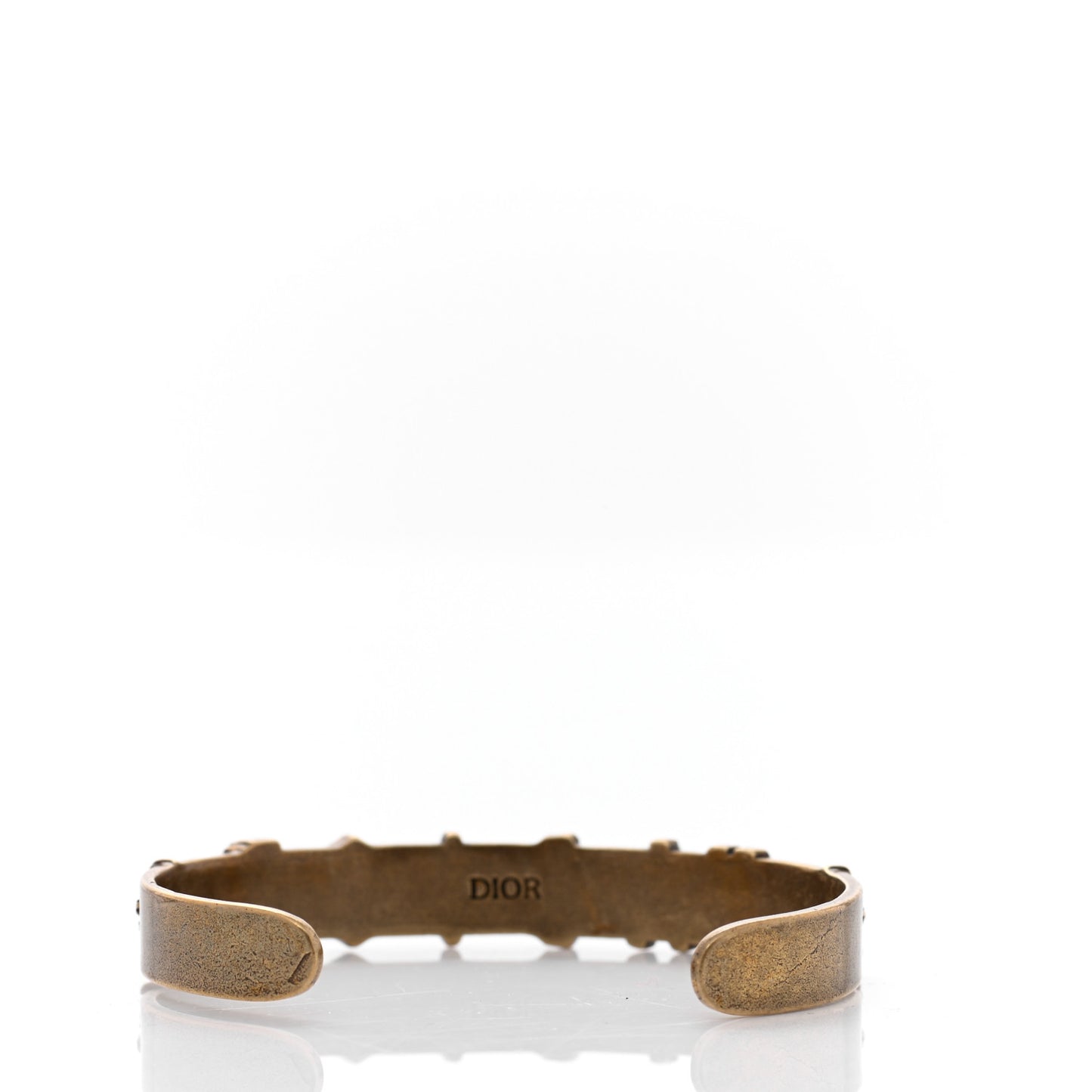 Metal Crystal J'Adior Bracelet Cuff Gold