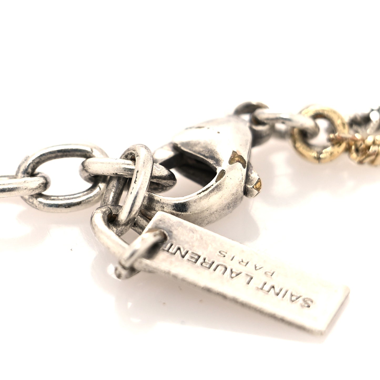 Brass Double Chain Bracelet Gold Silver