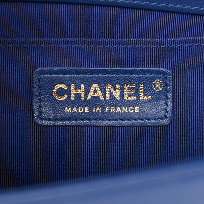 Chanel Lambskin Quilted Medium Boy Flap Blue 6 of 12