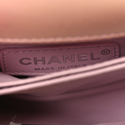 Chanel Iridescent Caviar Quilted Extra Mini Coco Handle Flap Light Pink 6 of 11