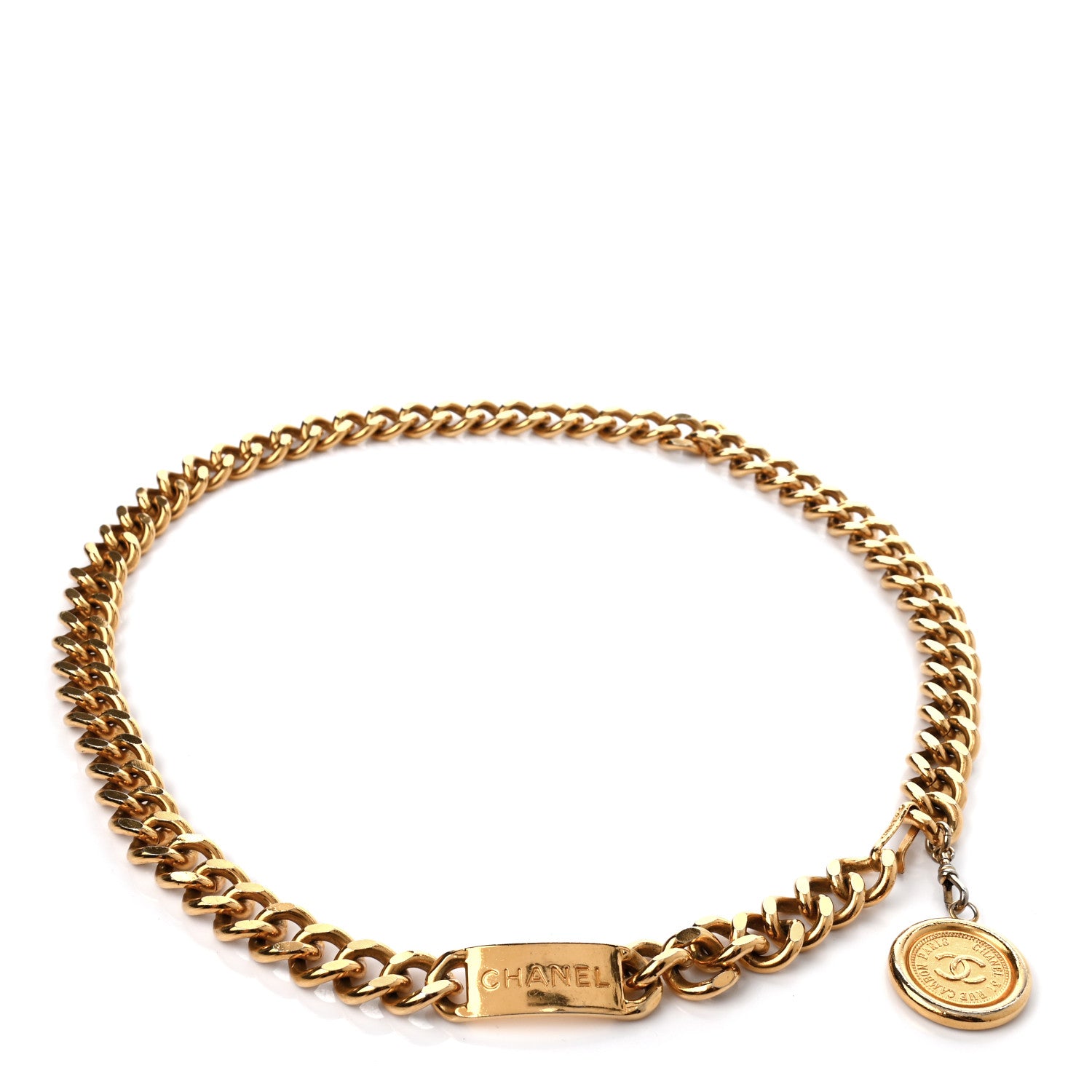 Chanel Chain CC Medallion Belt Gold 1 of 4