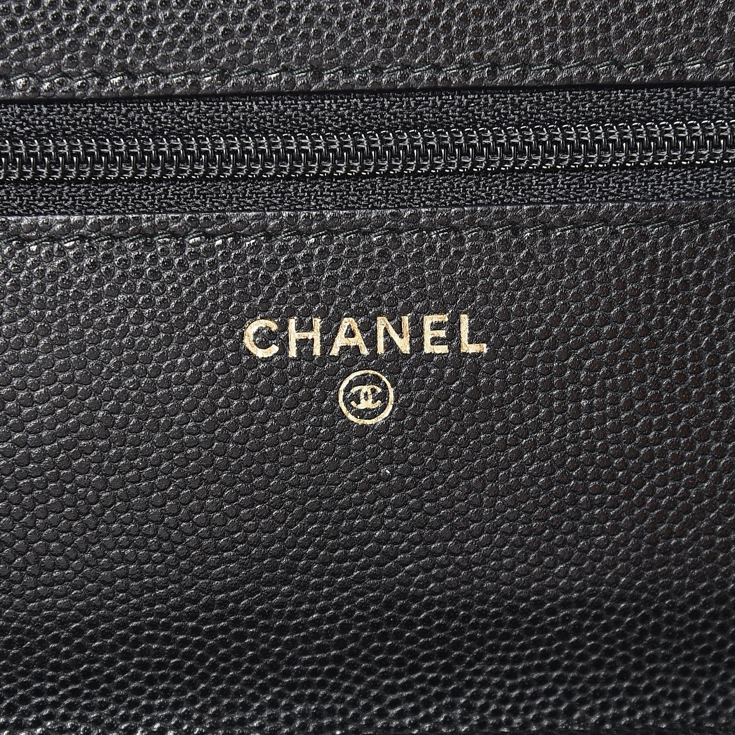 Chanel Caviar Quilted Golden Class Wallet On Chain WOC Black 6 of 8