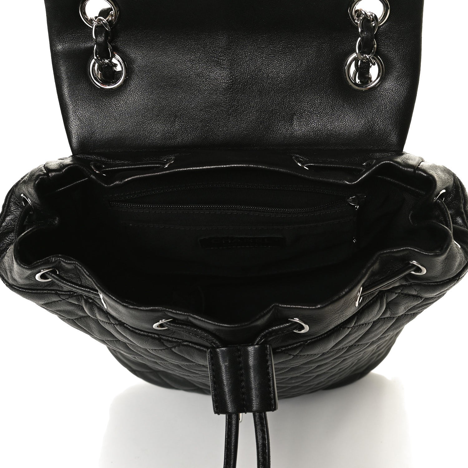 Chanel Calfskin Quilted Small Urban Spirit Backpack Black 4 of 14