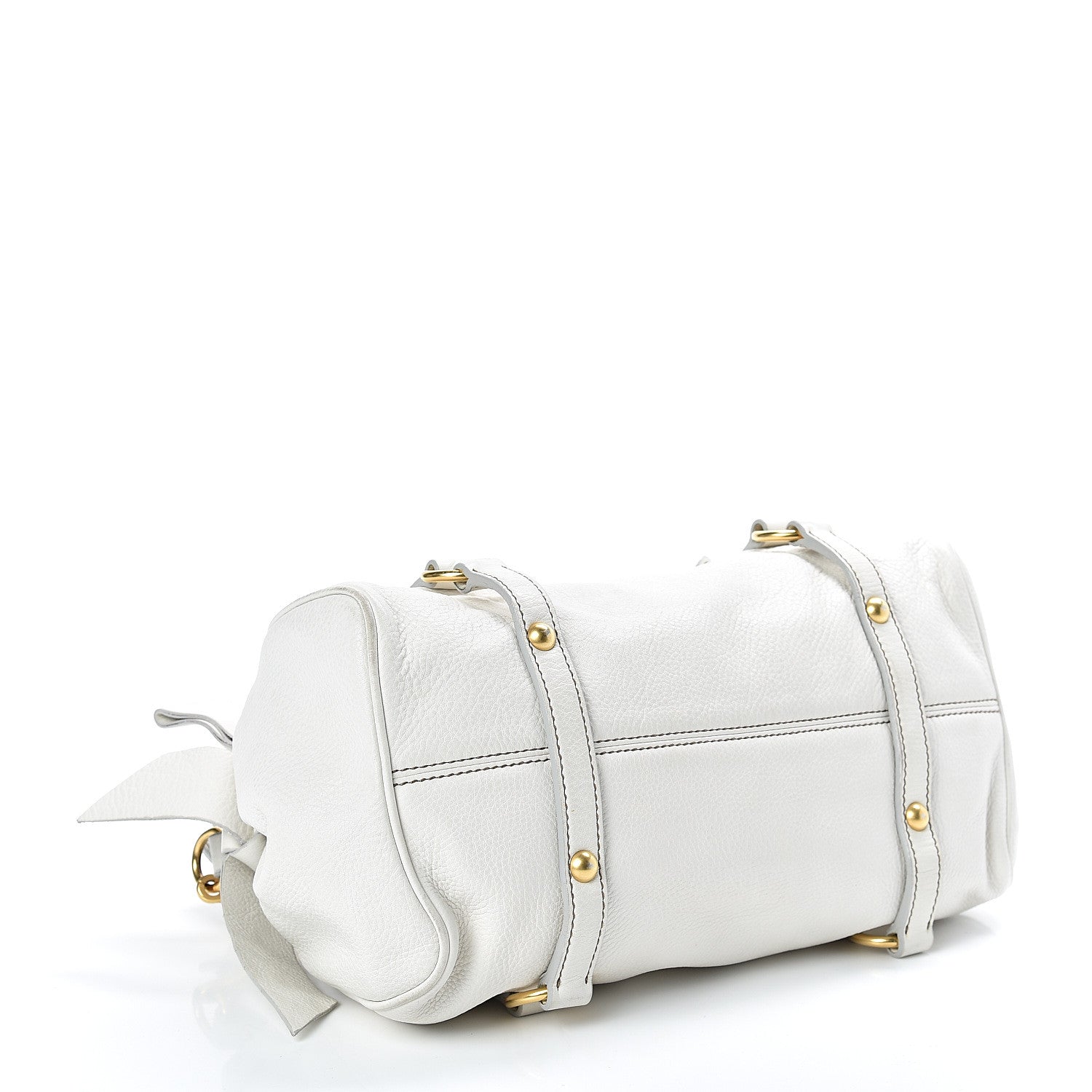 Miu Miu Vitello Bow Bag White 4 of 16